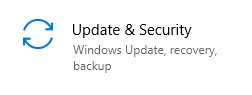 Definições do Windows - Atualização e Segurança
